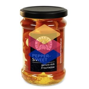 Saldžiosios paprikos, įdarytos šviežiu sūriu, 250 g, Austrija