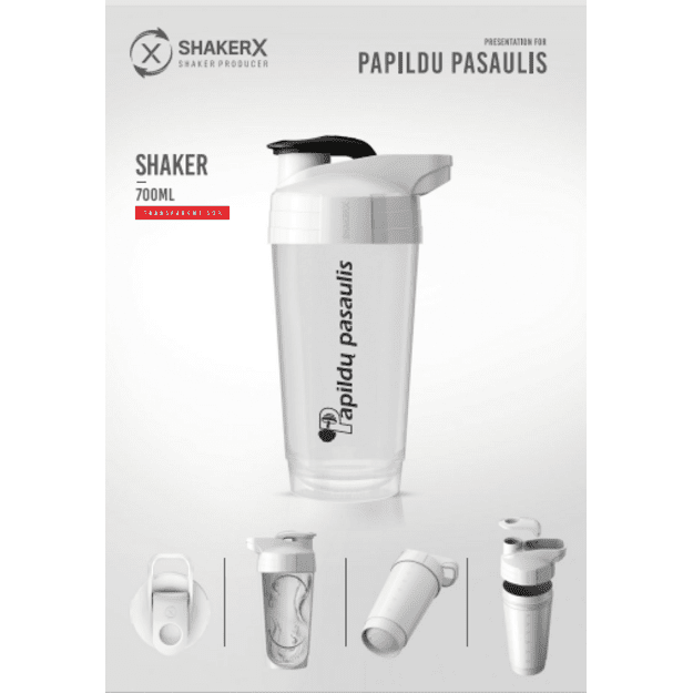 Papildu pasaulis plaktuvė 700 ml (Skaidri Juoda)