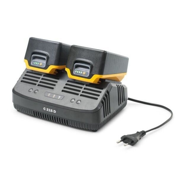 Akum. įkroviklis dvigubas Stiga C 215 D