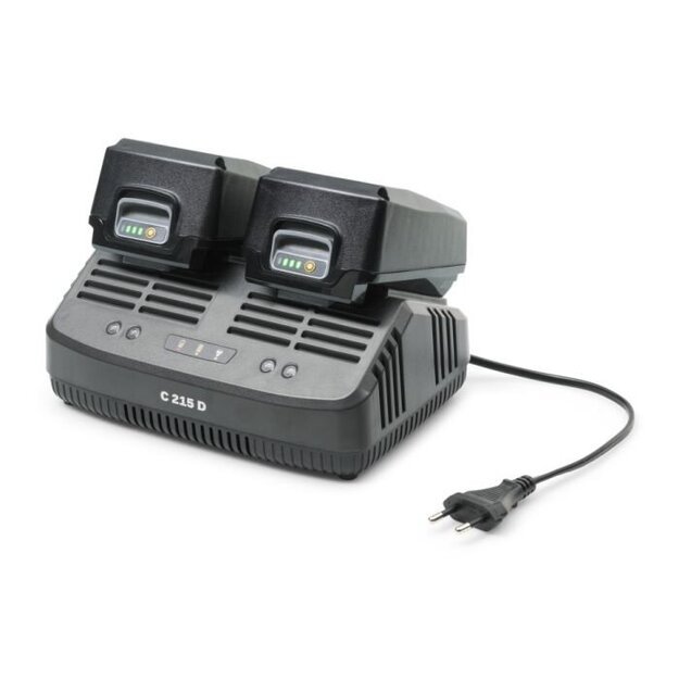 Akum. įkroviklis dvigubas Stiga C 215 D