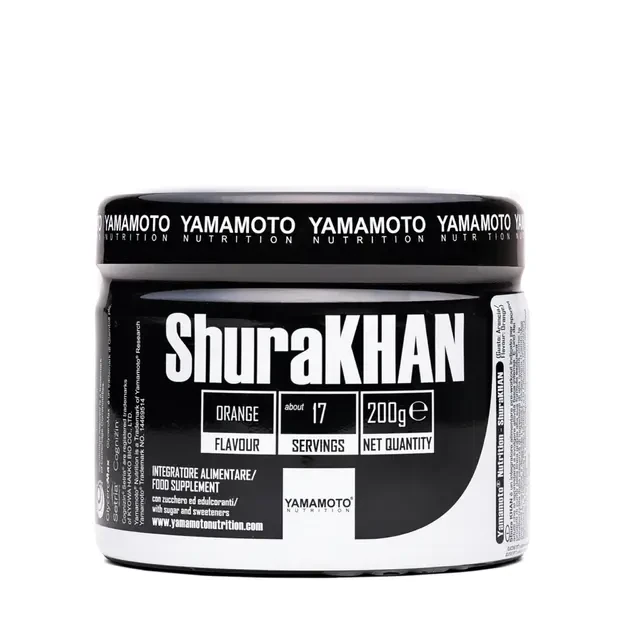 Yamamoto Nutrition ShuraKHAN 200g / 17 porc. (be kofeino) sušokęs