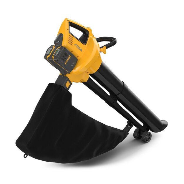 Akumuliatorinis lapų pūtikas/siurblys Stiga VS 100e Kit (20V - 2x4Ah baterija komplekte)