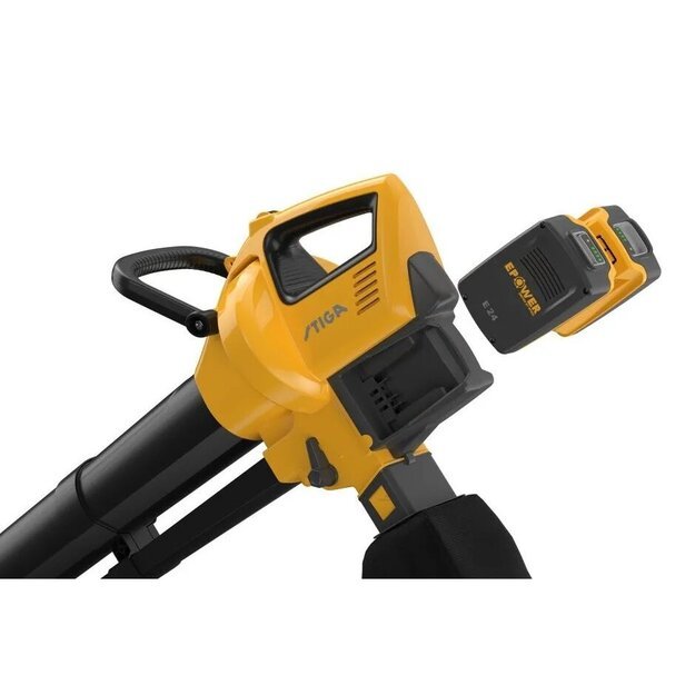 Akumuliatorinis lapų pūtikas/siurblys Stiga VS 100e Kit (20V - 2x4Ah baterija komplekte)